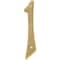 Hillman HILLMAN 4 in. Gold Brass Nail-On Number 1 1 pc, PK3 847043 - alternate 1